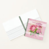 Roze Rozen Munt Dankbaarheid Dankbaarheid Dagboek Notitieboek (Binnen)