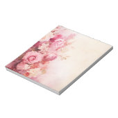 roze rozen notitieblok (Gedraaid)