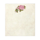  roze rozen notitieblok (Voorkant)