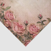 Roze  Rozen ontkoppelingspatroon Tissuepapier (Detail)