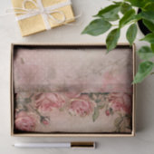 Roze  Rozen ontkoppelingspatroon Tissuepapier (Geschenk)