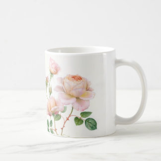 Roze rozen op mok