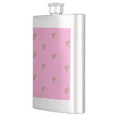 Roze rozen op roze flacon (Links)