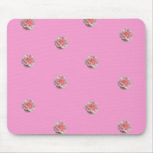 Roze rozen op roze muismat