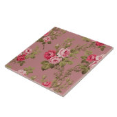  roze rozen-oude Rozen achtergrond Tegeltje (Zijkant)