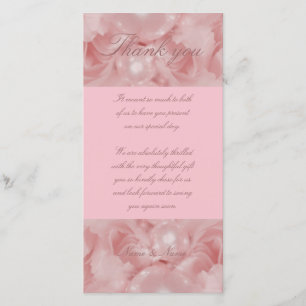 Roze rozen parels dank je kaarten feesten evenemen