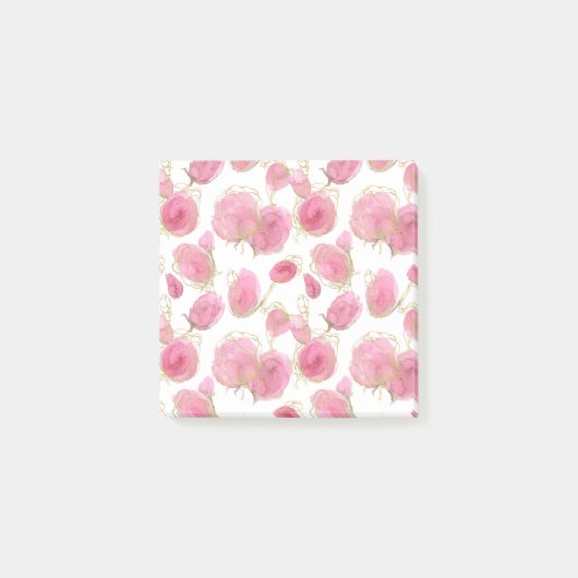 Roze rozen post-it® notes (Voorkant)