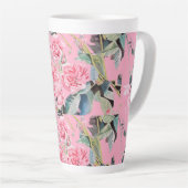 Roze Rozen Roos Waterverf Mum Mok (Rechterhoek)