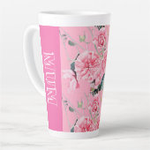 Roze Rozen Roos Waterverf Mum Mok (Linkerhoek)