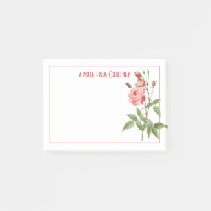 roze rozen rosebuds gepersonaliseerd post-it® notes