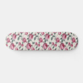 Roze rozen skateboard (Horizontaal)