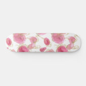Roze rozen skateboard (Horizontaal)