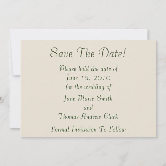 Roze rozen slaan de datum op save the date (Achterkant)