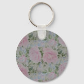 Roze Rozen  Sleutelhanger (Voorkant)