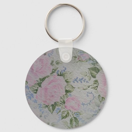 Roze Rozen  Sleutelhanger (Voorkant)
