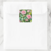 roze rozen Stickers voor Floral Art (Tas)