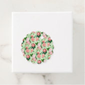 Roze Rozen  stijl Bedankjes Labels (In situ)