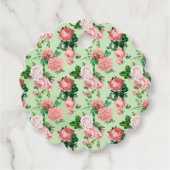 Roze Rozen  stijl Bedankjes Labels (Voorkant)