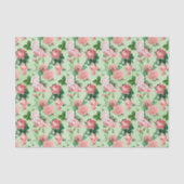 Roze Rozen  stijl Tissuepapier (Voorkant)