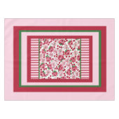  roze rozen Tablecloth Tafelkleed (Voorkant (Horizontaal))