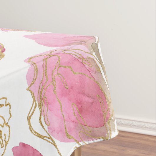 Roze rozen tafelkleed (Voorbeeld)