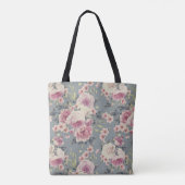 roze rozen tas (Achterkant)