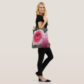 Roze rozen tas (Op model)