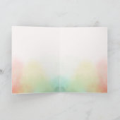 Roze Rozen Tie Dye Floral Kaart (Binnen)