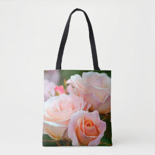 roze rozen tote bag