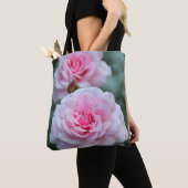 Roze rozen tote bag (Dichtbij)