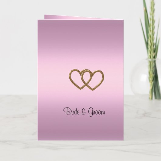 Roze Rozen Trouwprogramma Programma (Achterkant)