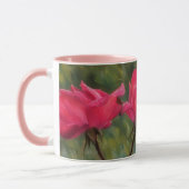 Roze Rozen Tuin Art  Flower Mok Cup (Links)