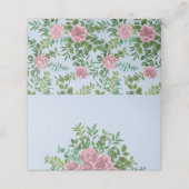 Roze Rozen Tuin Lente Huwelijk (Buitenkant ongevouwen)