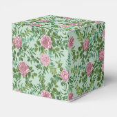 Roze Rozen Tuin Lente Huwelijk Bedankdoosjes (Achterkant)