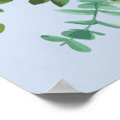 Roze Rozen Tuin Lente Huwelijk Poster (Hoek)