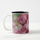 Roze rozen tweekleurige koffiemok (Links)
