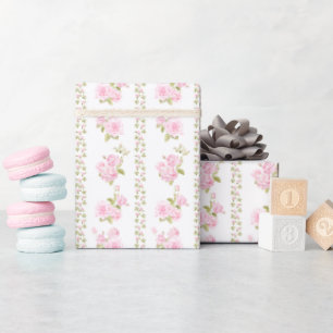 Roze Rozen uit Grandioze Tijd  Cadeaupapier