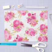 Roze Rozen van Floral Tissuepapier (Craft)