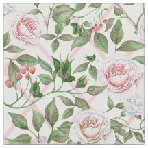 Roze rozen -  Waterverf Floral