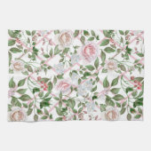 Roze rozen - Waterverf Floral Theedoek (Horizontaal)