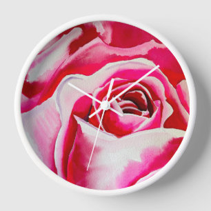 Roze rozen waterverf kunst