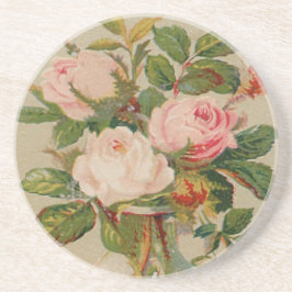  roze rozen zandsteen onderzetter