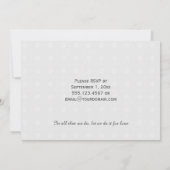 Roze Rozen Zwart Wit Lint Bruiloften Recepties Kaart (Achterkant)