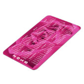 Roze Rozenblaadjes 2018 Kalender Magneet (Linkerzijde)