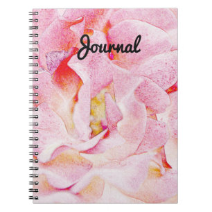 Roze rozenblaadjes Abstract Art Journal Notitieboe Notitieboek