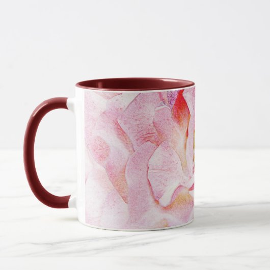 Roze rozenblaadjes Art Mok Cup (Links)