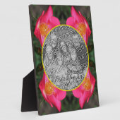 Roze rozenblaadjes Creëer Uw eigen foto Fotoplaat (Zijkant)