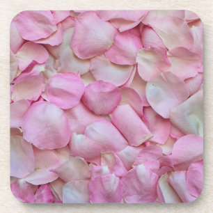 Roze rozenblaadjes patroon-31940 bier onderzetter