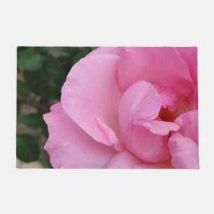 Roze rozenbloem deurmat