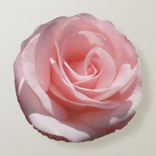 Roze rozenbloem Ronde Pijl Rond Kussen